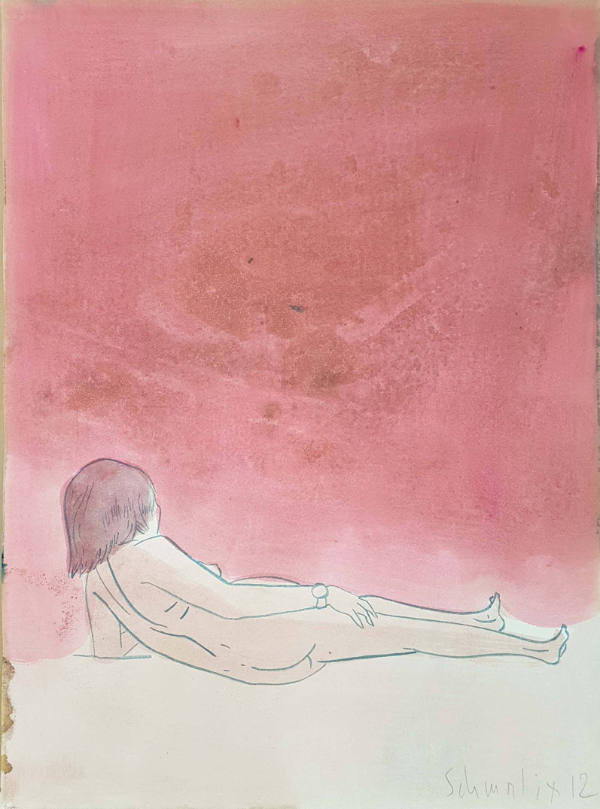 Ohne Titel (liegender weiblicher Akt)