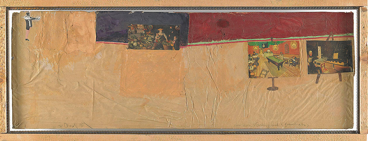 Untertitel: Vor dem Vordergrund (Grundsatz) (Teil 8 der Bilderwand „Unsere Eisenbahner und ihre Gewerkschaft“, 1996)