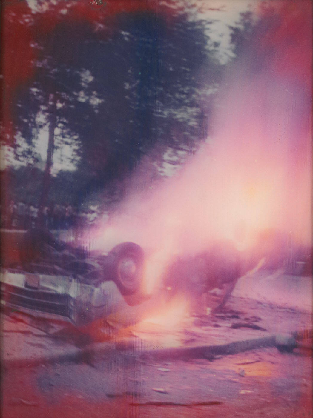 Chicago Riot, Burning Car