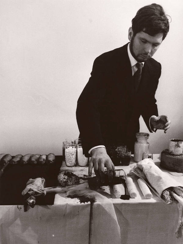 Rudolf Schwarzkogler Aktionen Wien 1965/66 - 1. Aktion Hochzeit 1965 - Wohnung Cibulka Wien - Nr. 121