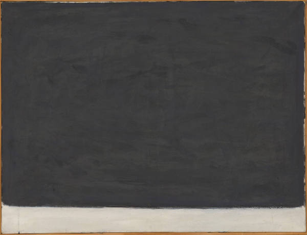 Übermalung Schwarz auf Weiß (Horizont)