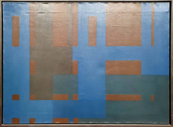 Blau und Braune Konstruktion