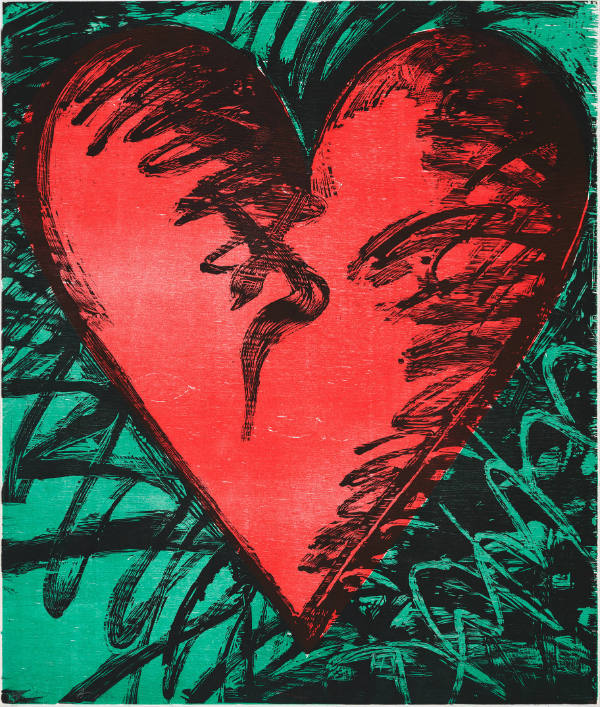 Rancho Woodcut Heart