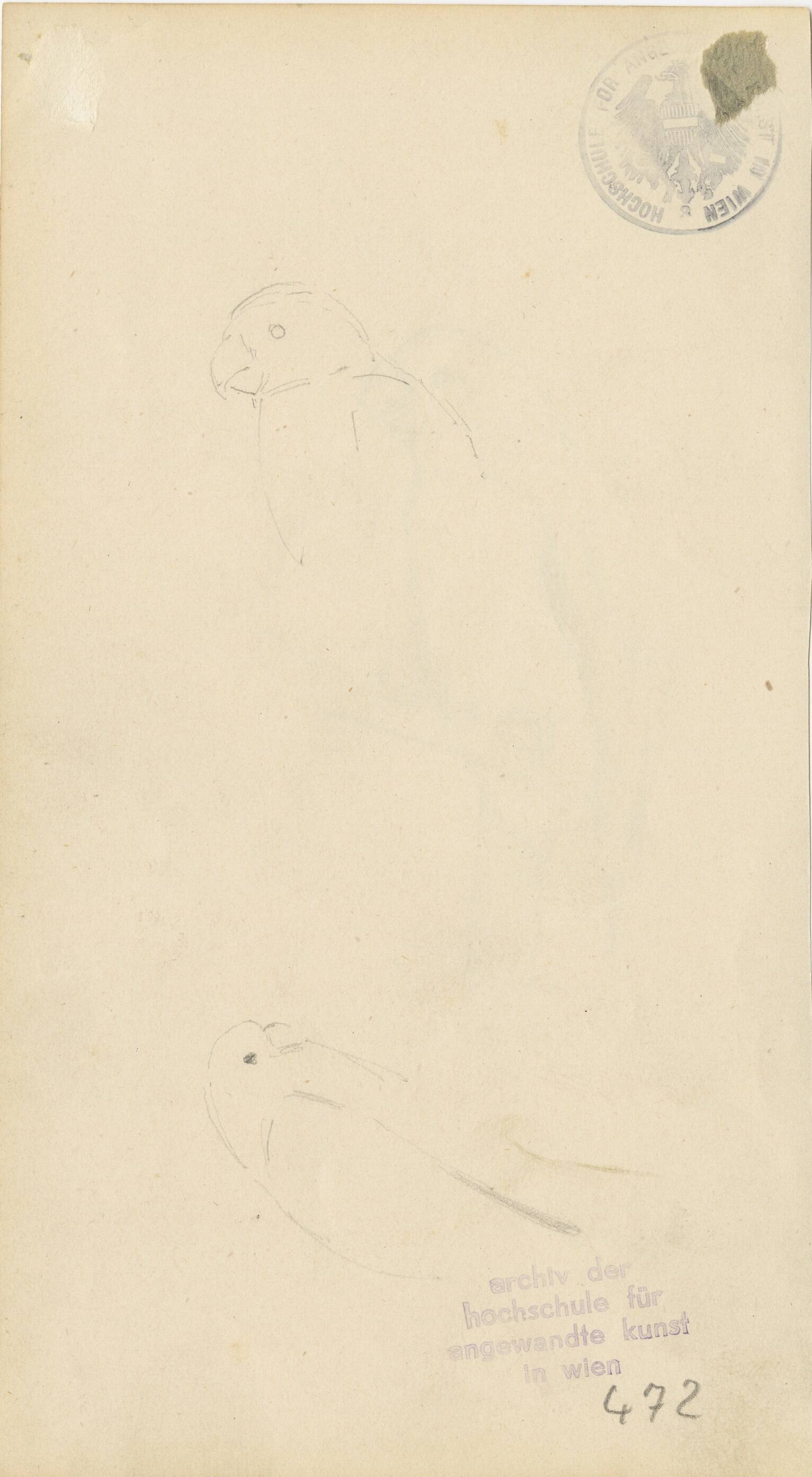 Kunstsammlung und Archiv, Universität für angewandte Kunst Wien, Inv. Nr. 472 verso