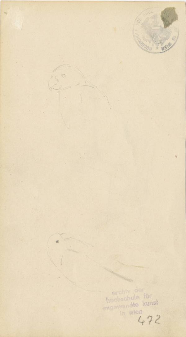 Kunstsammlung und Archiv, Universität für angewandte Kunst Wien, Inv. Nr. 472 verso