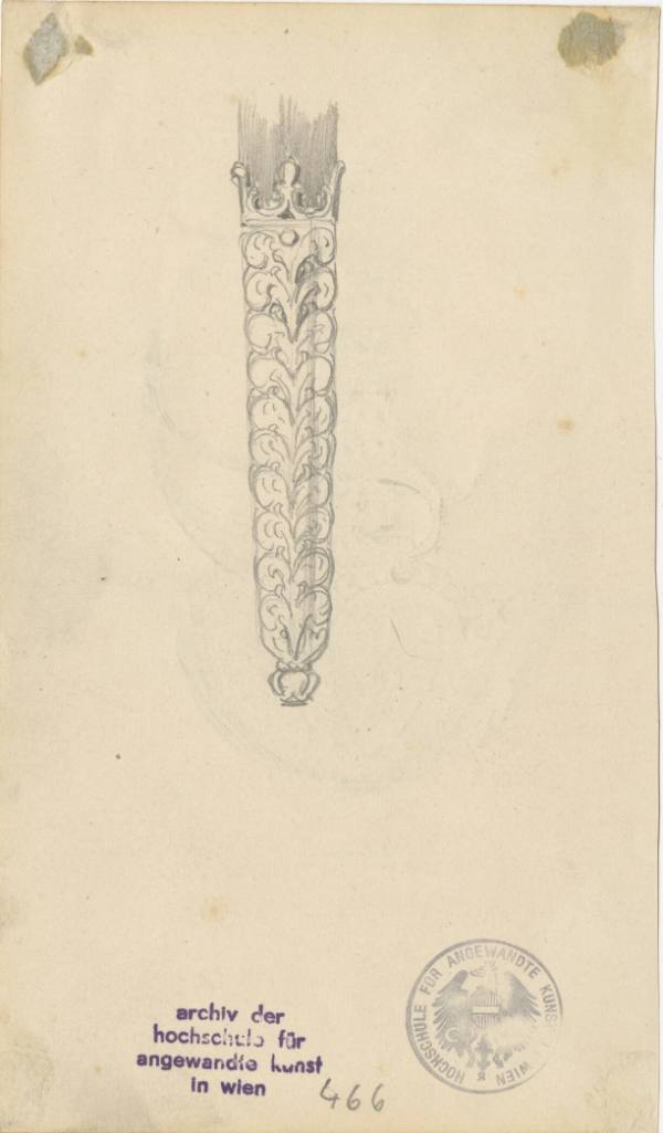 Kunstsammlung und Archiv, Universität für angewandte Kunst Wien, Inv. Nr. 466 verso