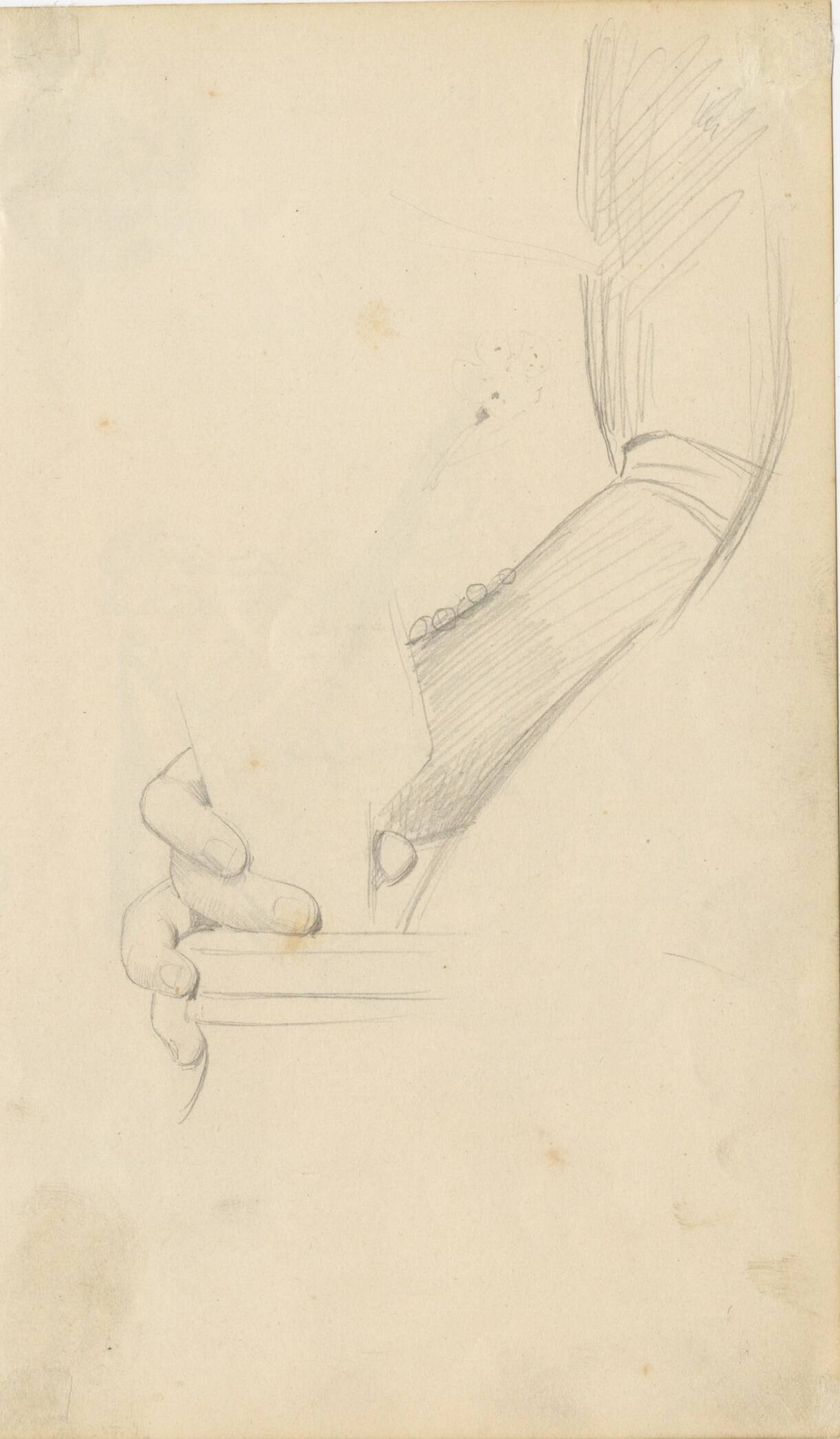 Studie einer greifenden Hand