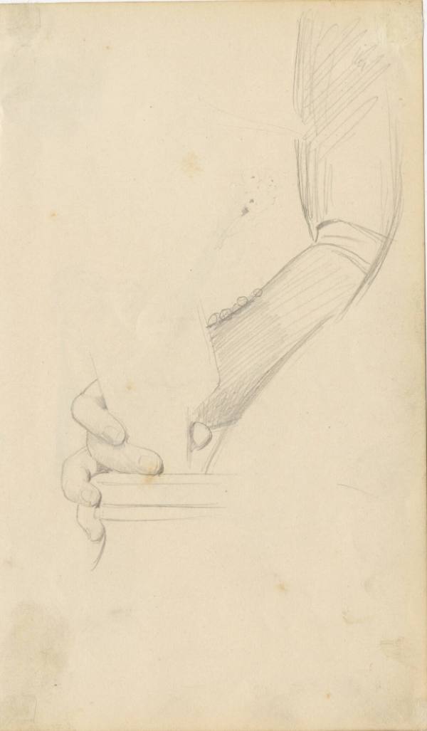 Studie einer greifenden Hand