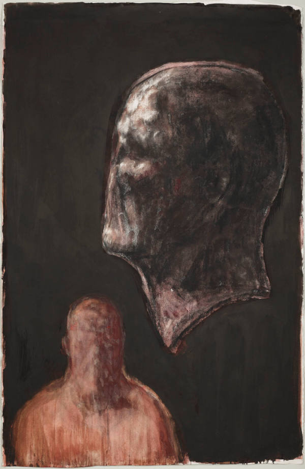 Portrait of the Artist with a Bust of his Father