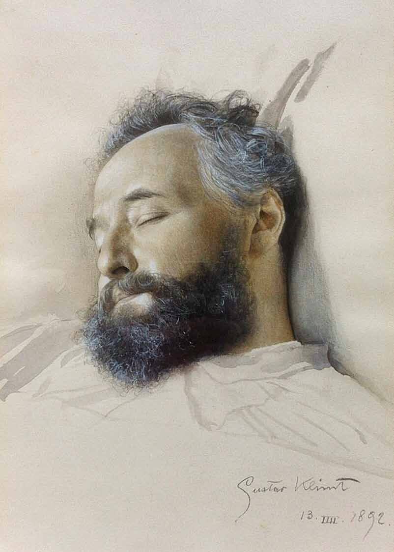 Heinrich Natter auf dem Totenbett