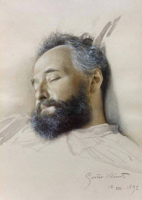 Heinrich Natter auf dem Totenbett