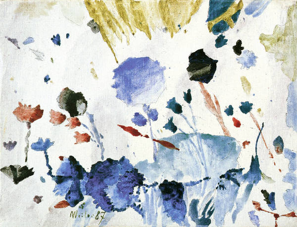 Kobaltblaue Blume
