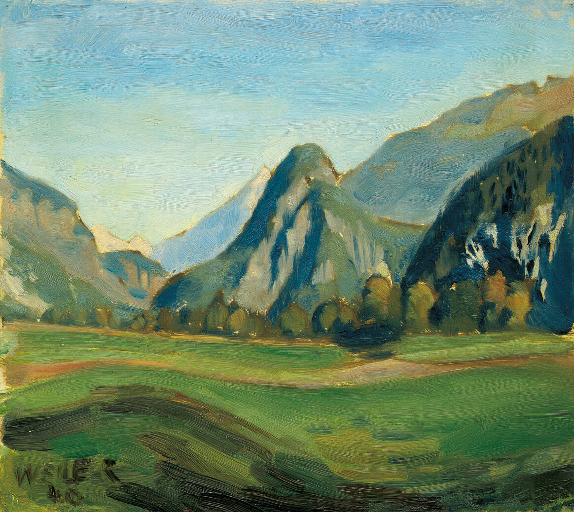 Landschaft mit Kronburg