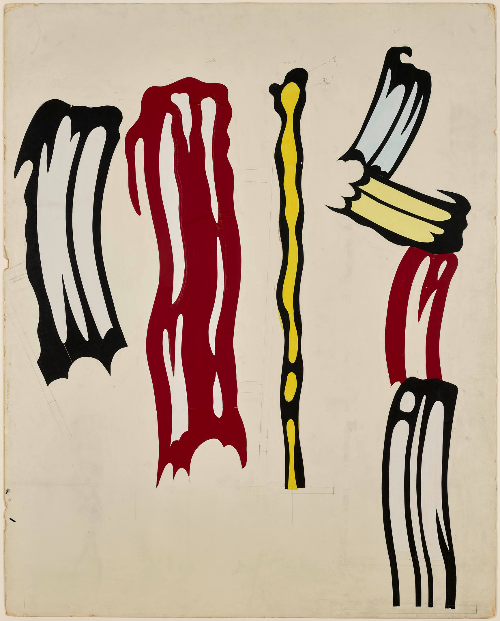 Five Brushstrokes (Study)